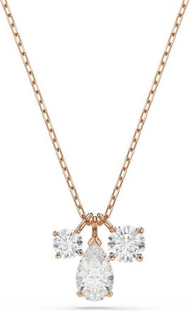 Swarovski Mesmera Pendant Necklace in Rose Gold/White at Nordstrom