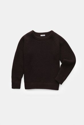 Braun Hamburg Men - Kids cashmere crew neck jumper dark brown