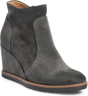 S&ouml;fft Maguire Waterproof Wedge Bootie in Titan Grey at Nordstrom Rack, Size 9.5