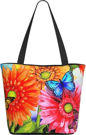 AOOEDM Butterflies And Flowers Ladies Shopping Bag 13x11x7in.The Perfect ValentineS Day Gift.It Is The Best ValentineS Day Gift For Mom, Daughter, Wife,Etc