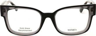 Max & Co. MO5133 Rectangular Injected Propionate Eyeglasses - Red