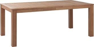 Beliani Beliani - Mesa De Jard&iacute;n Muebles De Exterior Madera De Acacia Certificada 8 Plazas Dise&ntilde;o R&uacute;stico Monsano