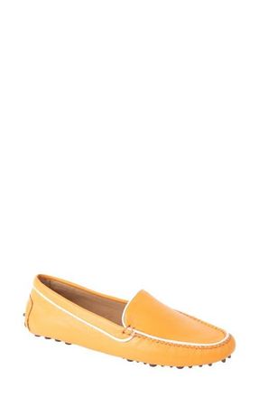 Patricia Green Jill Piped Driving Shoe in Tangerine at Nordstrom, Size 7