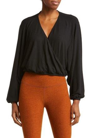 Beyond Yoga Wrapped Up Pullover in Black at Nordstrom Rack, Size X-Large