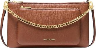 Michael Kors Jet Set Medium Crossbodytas van korrelig leer met converteerbare riem - Dames - Schoudertassen - Bruin - ONE Size - Leer - Tassen