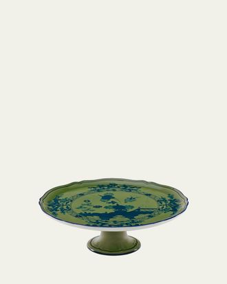 Ginori 1735 Oriente Italiano Malachite Cake Stand