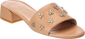 Stuart Weitzman Tammy Block 35 Leather Sandal