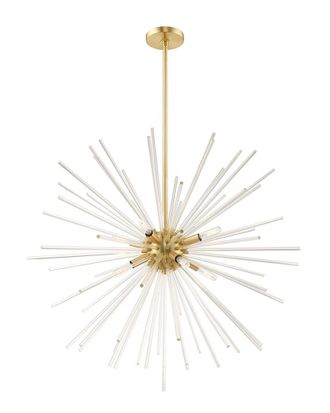 Livex Lighting Livex Utopia 8-Light Satin Brass Pendant Chandelier