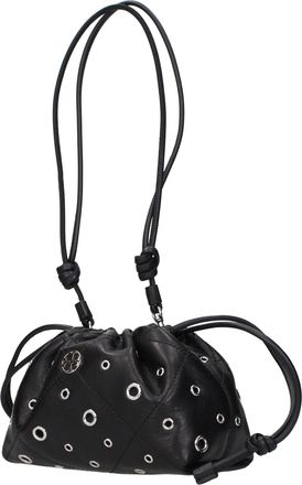 Tory Burch Leather Shoulder Bag - Black
