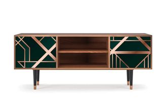 StoryZ Mueble de TV verde 2 puertas L 170 cm