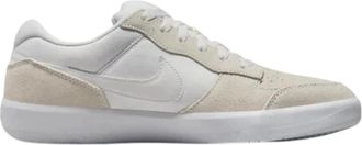Nike SB Force 58 Skate Shoe in White Leather Men