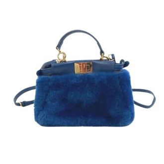 Fendi Pre-owned Canvas fendi-bags - Dames - Vintage Handtas - Blauw - ONE Size - Vintage