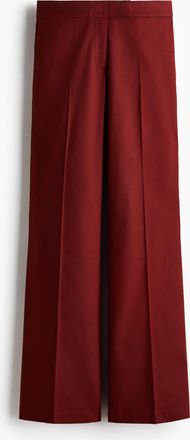 H&M Elegante Hose aus Leinenmix - Dunkelrot