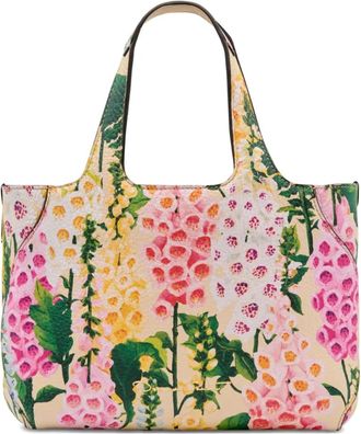 Oscar De La Renta Borsa tote The Mini Topaz a fiori - Toni neutri