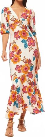 Misa Wallis Dress In Flora Marbella