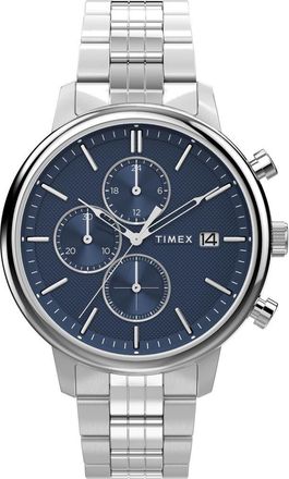Timex Chicago Chronograph Bracelet Watch, 45mm in Stainless Steel at Nordstrom
