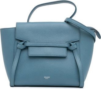 Celine Pre-owned Womens Belt Bag Small Knotted Leather - Marine - One Size