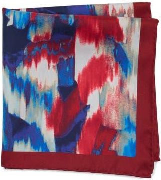 Robert Graham Abstract Pocket Square in Red/Blue at Nordstrom Rack