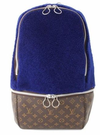Louis Vuitton Rare Louis Vuitton Blue Shearling Marc Newsom Backpack