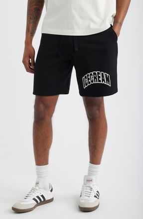 Icecream Softee Cotton French Terry Shorts in Black at Nordstrom, Size Xx-Large