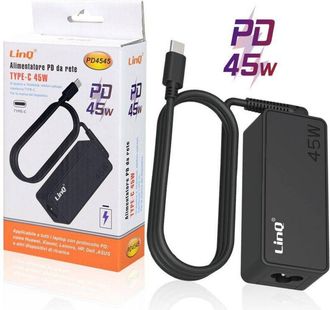Trade Shop Trade Shop - Caricatore Di Alimentazione Pd Da Rete 45w Type-c Per Notebook Smartphone Pd4545