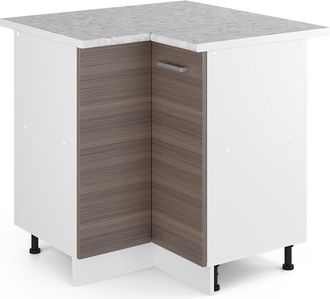 Vicco Mueble Esquinero Universal R-line, Gris, 75.6 Cm Con Puerta, Con Encimera Vicco