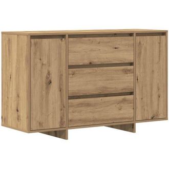 vidaXL Vidaxl - Vitrina Roble Artisan 120 X 41 X 75 Cm Madera Contrachapada