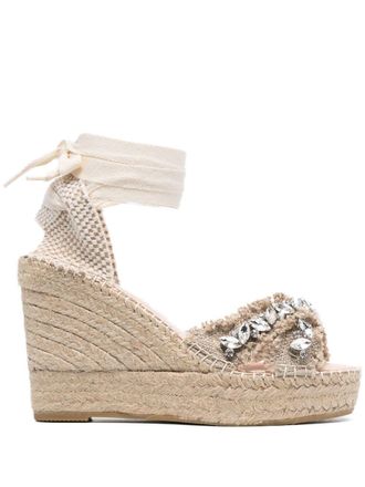 Maneb&igrave; Capri Natural heeled espadrilles - Neutrals