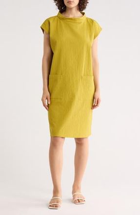 Eileen Fisher Mock Neck Dress in Golden Pear at Nordstrom Rack, Size Xx-Small