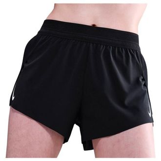 Nike AeroSwift Dri-FIT ADV Mid-Rise 3 Laufshorts f&uuml;r Damen | schwarz