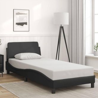 Berkfield Home Bed Frame without Mattress Black 90x190 cm Single Faux Leather