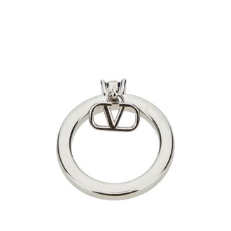 Valentino Garavani Mini Vlogo Signature ring with crystal Woman 13