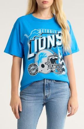 Junk Food Lions Checkdown Graphic T-Shirt in Lions Blue at Nordstrom Rack, Size X-Small