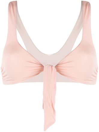 Stella McCartney Top bikini con nodo - Toni neutri