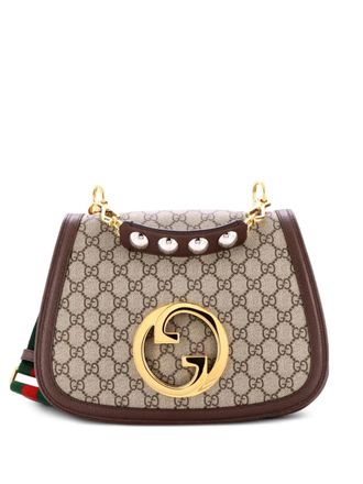 Gucci Blondie NM Top Handle Bag GG Coated Canvas Medium satchel - women - Canvas - One Size - Brown