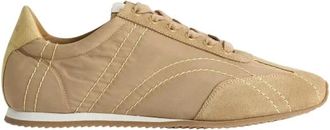 Toteme Schoenen, Dames, Beige, 40 EU, Leer, Flex Suede Sneaker