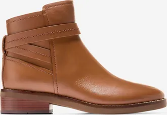 Cole Haan Womens Rosalyn Ankle Strap Waterproof Boots - Brown Size 10.5