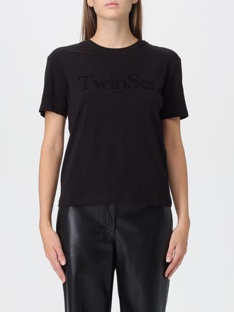 Twinset T-shirt in cotone con logo Twinset