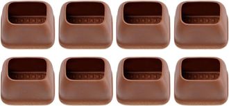 OEM Fundas Resistentes Para Patas De Silla, 8 Piezas, Cojines Marrones