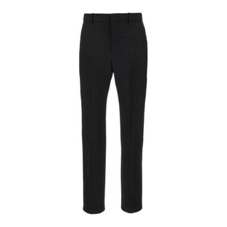 Saint Laurent Broeken, Heren, Zwart, L, Wol, Pantaloni
