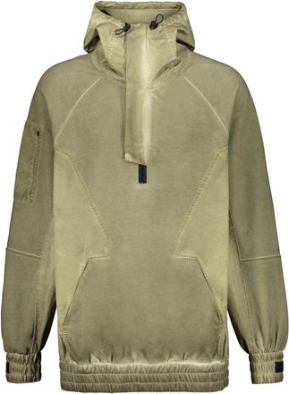 ISO.POETISM Cotton Hoodie - Heren - Hoodies - Groen - S - Katoen - Hoodies & sweatvesten