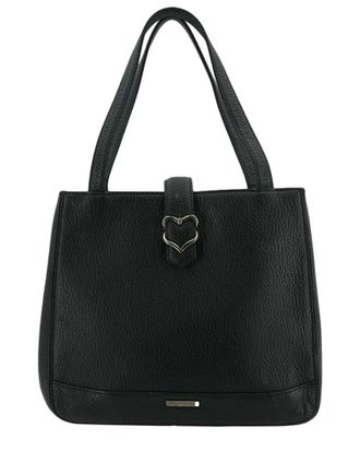 Saint Laurent Leather Tote Bag Heart Tote (Authentic Pre-Loved)