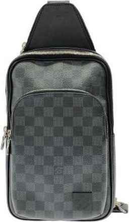 Louis Vuitton Pre-owned Avenue Sling Bag Damier Graphite Schoudertas - Dames - Vintage Schoudertas - Zwart - ONE Size - Vintage