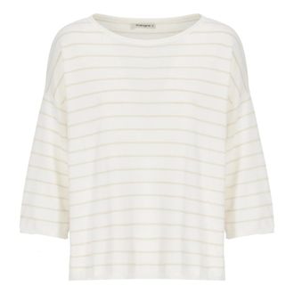 KANGRA Cashmere Knitwear, female, White, Size: M Cashmere Cotton Sweater