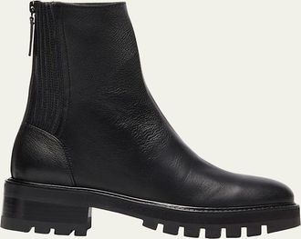 Aquazzura St Honore Leather Zip Booties
