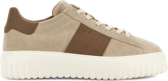 Hogan H-Stripes Sneakers - Heren - Sneakers - Bruin - 39 EU - Leer - Schoenen