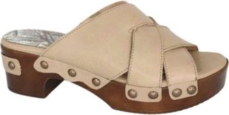 Eric Michael Womens Chili Sandals In Taupe