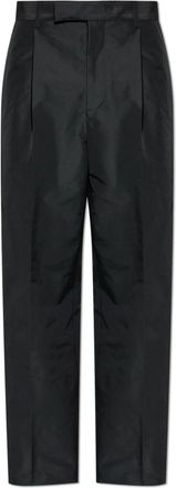 Jil Sander Wide Trousers, male, Black, Size: M Wide-Leg Pleated Trousers