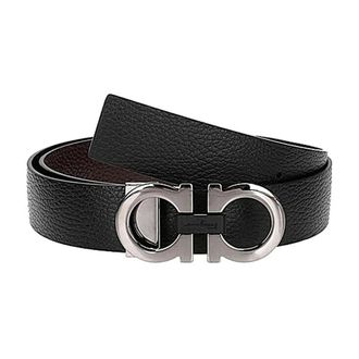 Ferragamo Belts, male, Black, Size: 110 CM Cintura