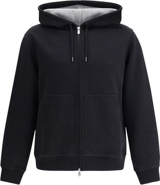 Brunello Cucinelli Black Cotton Mens Sweatshirt